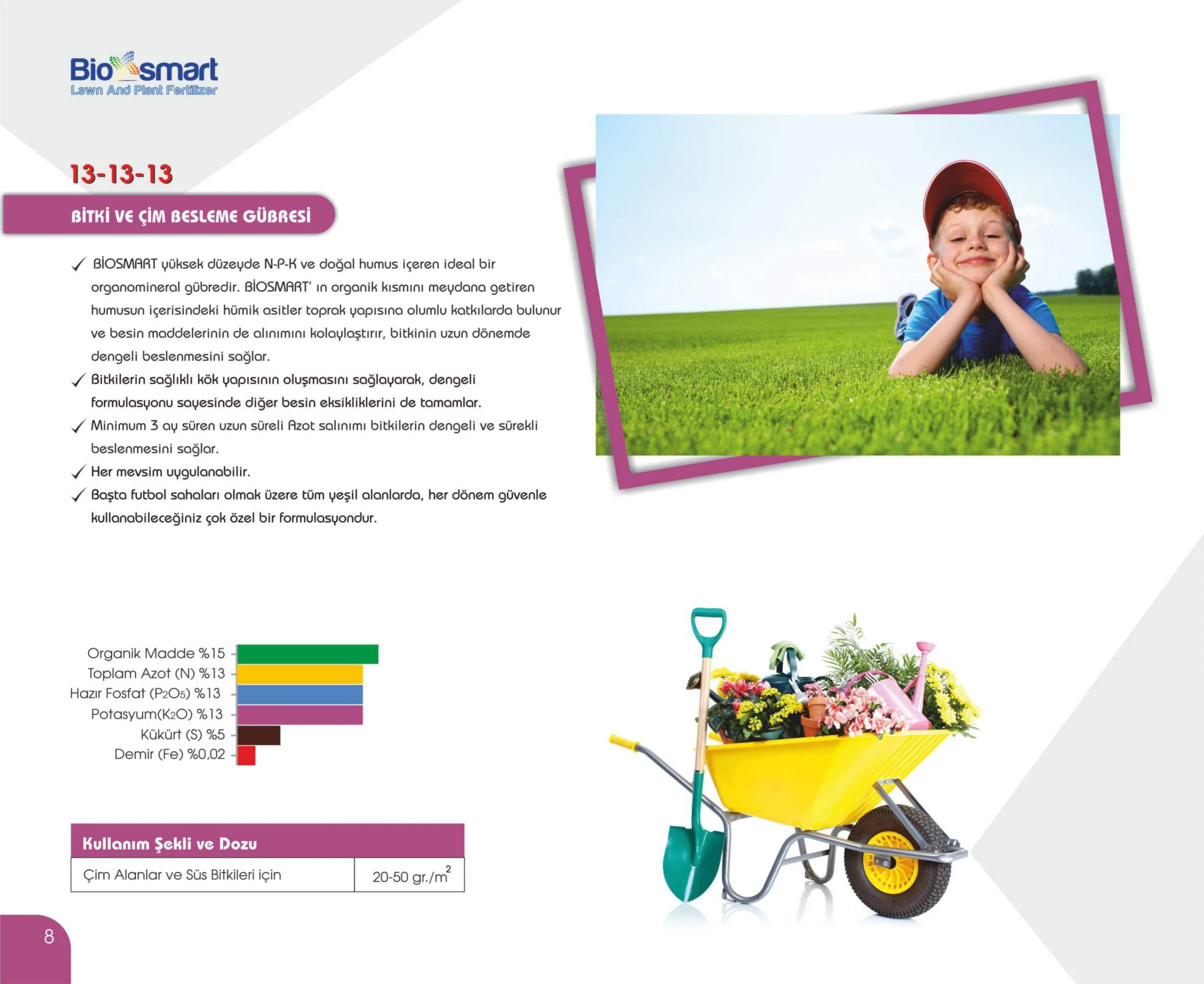 13-13-13 Bitki ve Çim Besleme Gübresi 20 Kg - Görsel 2