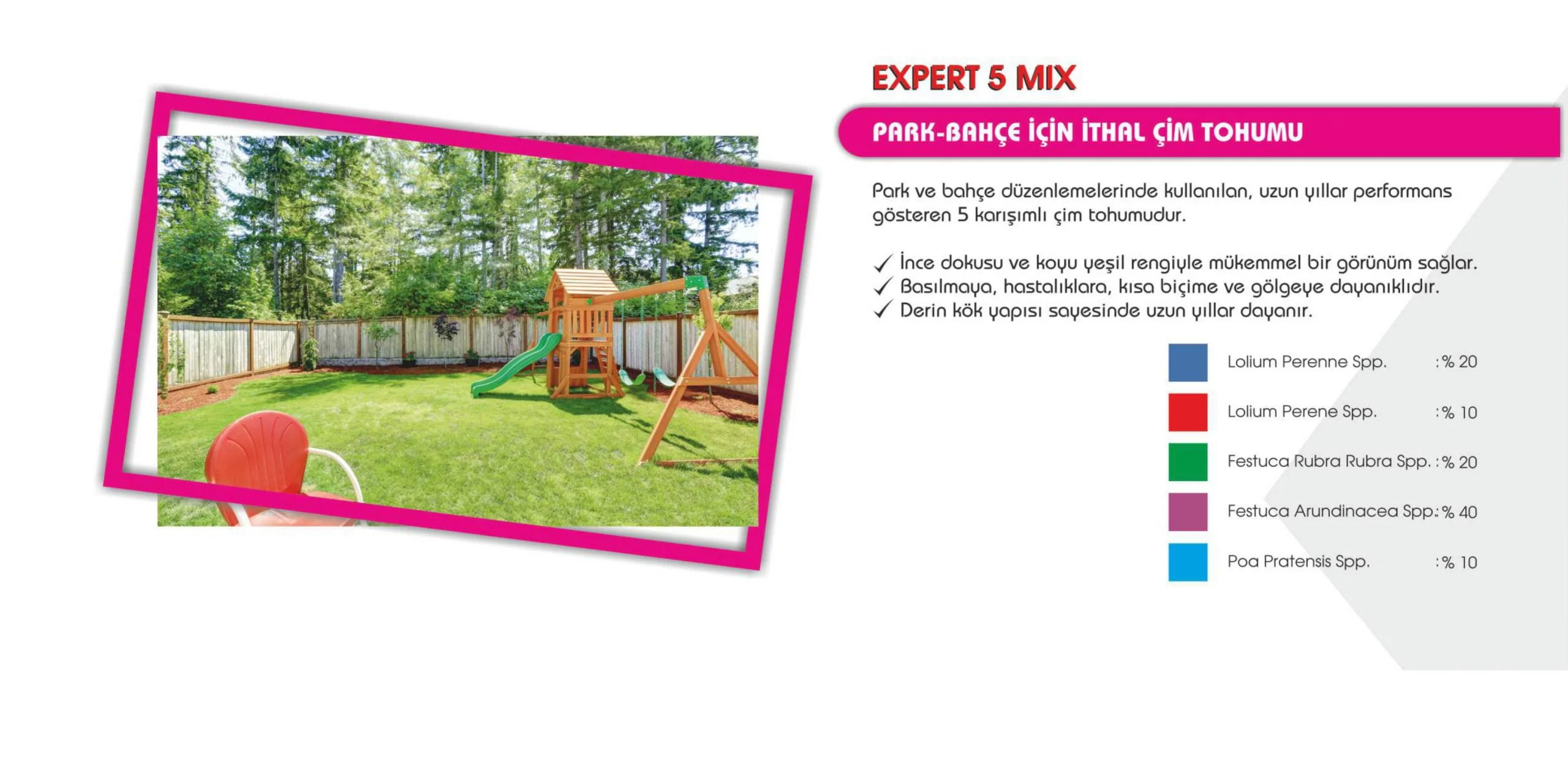 EXPERT 5 Mix (Park Bahçe) 10 Kg - Görsel 2