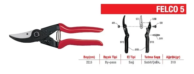 Buduma Makası ( FELCO 5 ) - Görsel 2