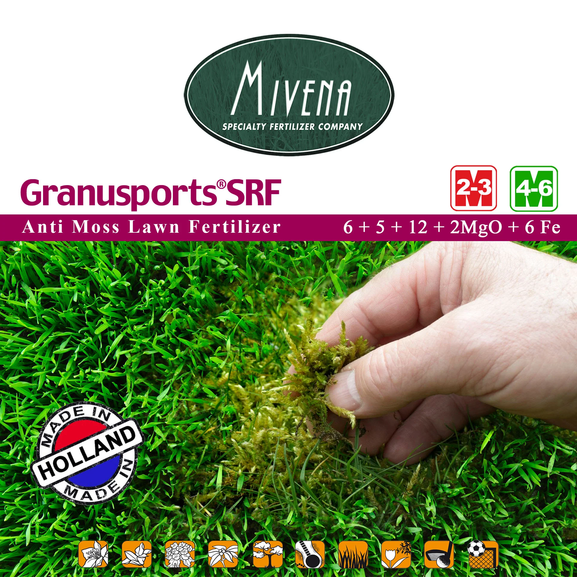Anti Moss Lawn Fertilizer (Yosun Önleyici Gübre) 6-5-12 + 2 Mgo + 6 Fe - Görsel 2