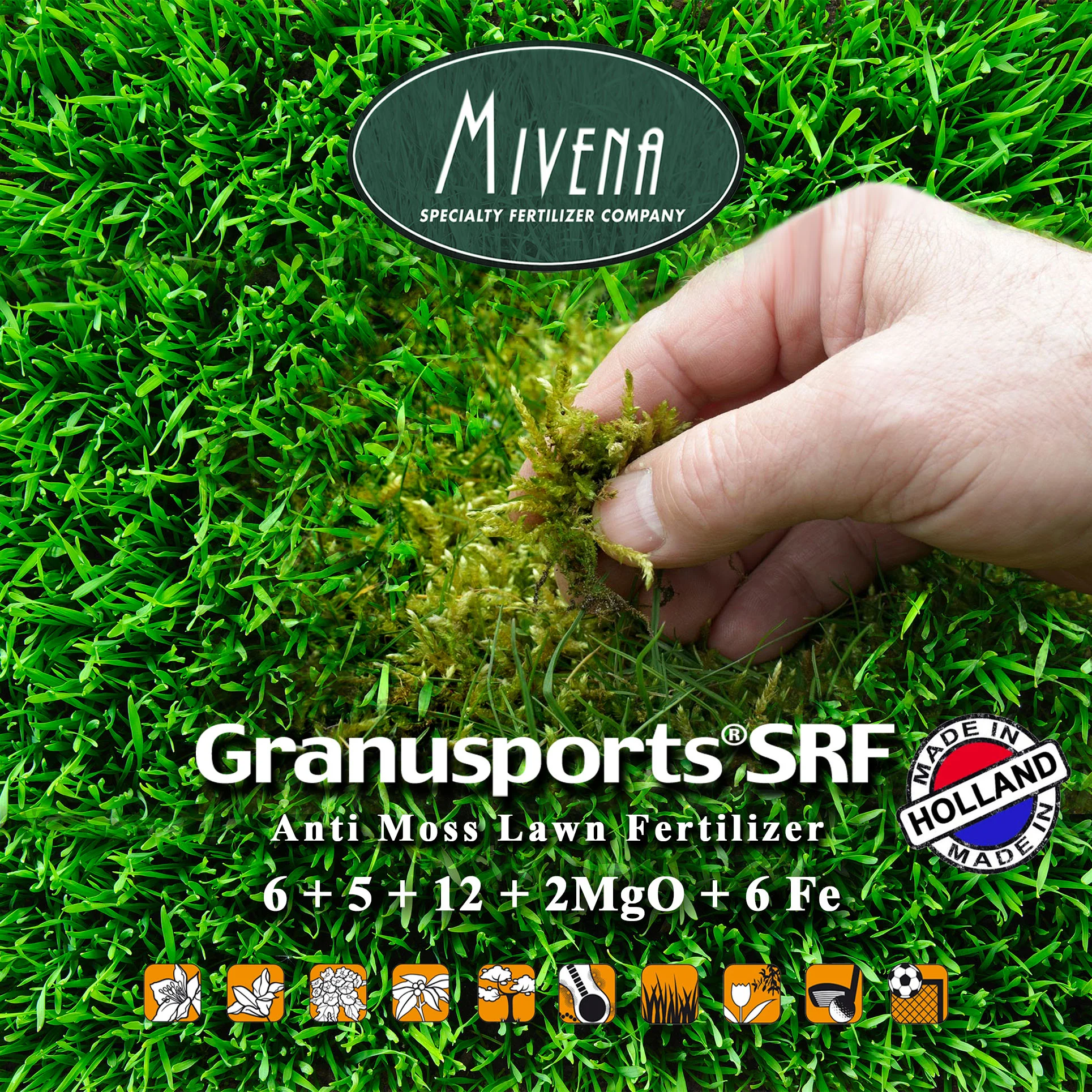 Anti Moss Lawn Fertilizer (Yosun Önleyici Gübre) 6-5-12 + 2 Mgo + 6 Fe - Görsel 3